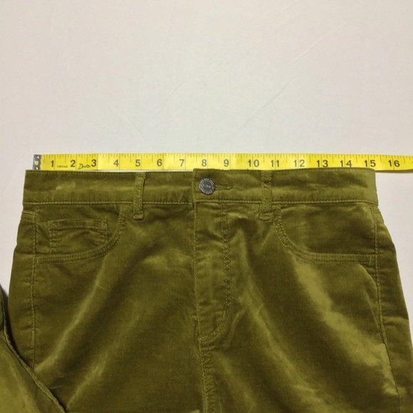 LOFT Olive Velvet Skinny Pants - Picture 6 of 9